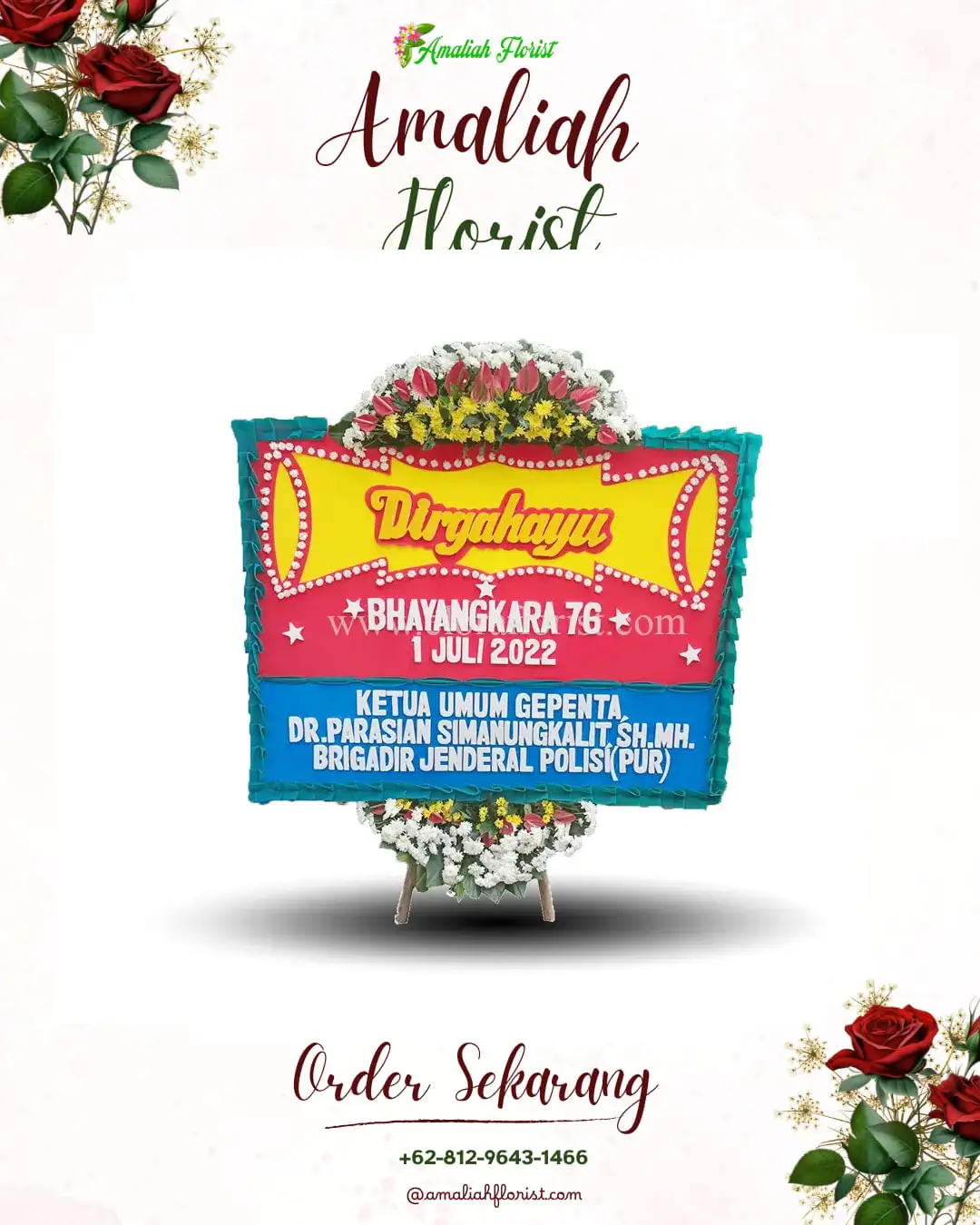 Papan Bunga HUT Ulang Tahun Sumberdodol